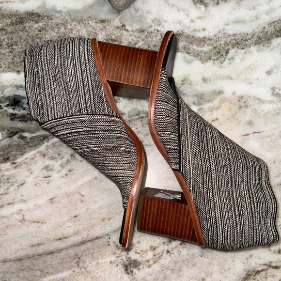 Matt Bernson Jette Black/ White Open toe Heel Bootie 8 - Picture 4 of 10